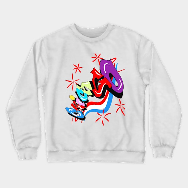 Chicago Graffiti Fancy Crewneck Sweatshirt by Grafititee